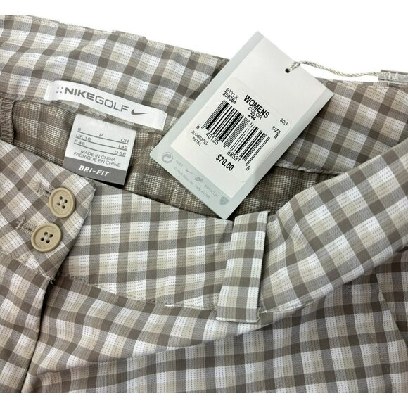 NIKE GOLF Dri-Fit Plaid Shorts Style 359364-244 NWT - Picture 2 of 4